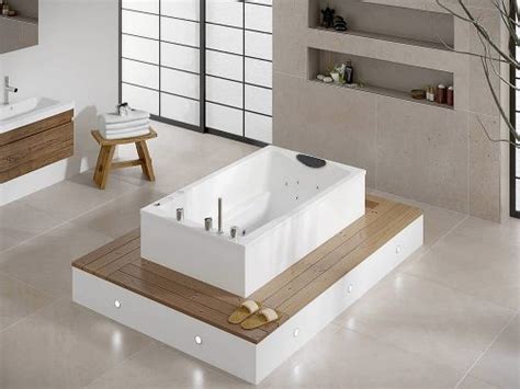The crisp, white soaking tub and the tiled backsplash makes for both a stylish and relaxing space. Deep Soaking Tubs | Japanese Soaking Bath Tubs | Extra ...