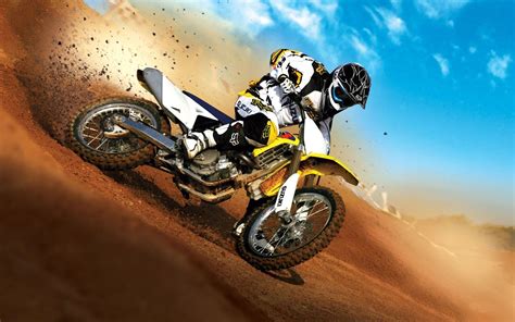 Motorcycle Cross Country Speeding Sport Hd Desktop Wallpaper