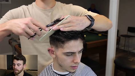 Curly hair men have different cutting and styling requirements than. My Scissor Cutting Technique!! How To Cut The Top Of Mens ...