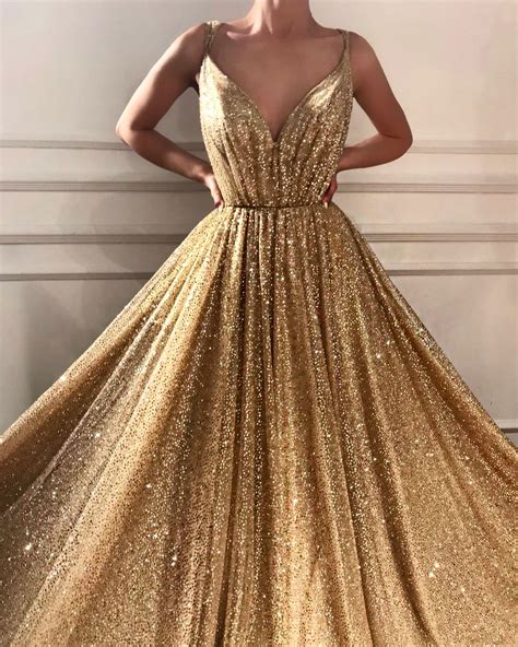 Goldenes Kleid Lang - Abendkleider & elegante Ballkleider