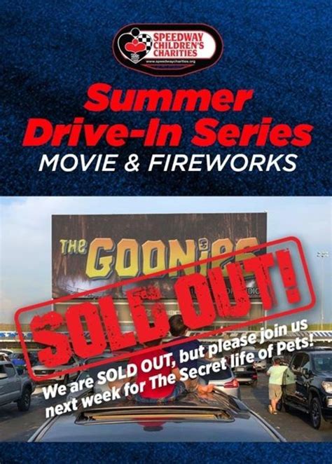 Charlotte motor speedway, concord, nc. July 1 Drive-In Fundraiser for SCC Sold Out; Tickets ...