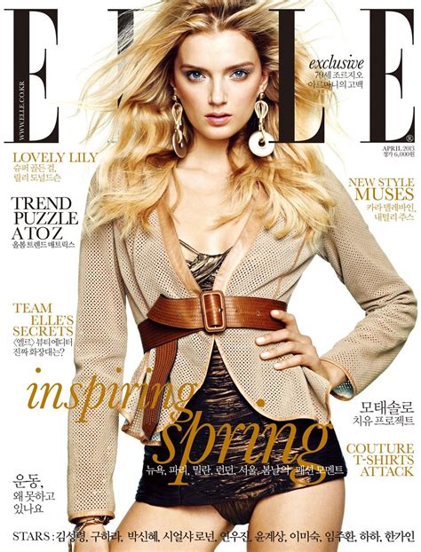 Lily Donaldson For Elle Korea April 2013 Magazine Mode Model Magazine Vogue Magazine Fashion