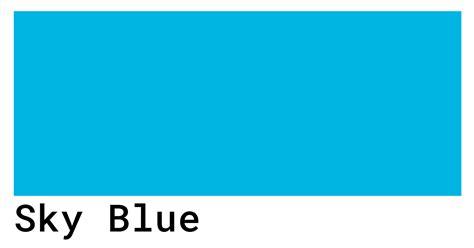 Sky Blue Color Codes The Hex Rgb And Cmyk Values That You Need Color