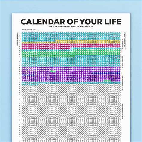 Calendar Of Your Life Infographic Poster In A Nutshell Kurzgesagt