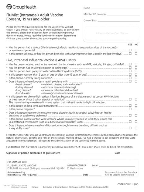 Pneumonia Vaccine Consent Cdc 2015 2024 Form Fill Out And Sign