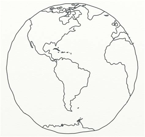 Globe Drawing Simple At Explore Collection Of