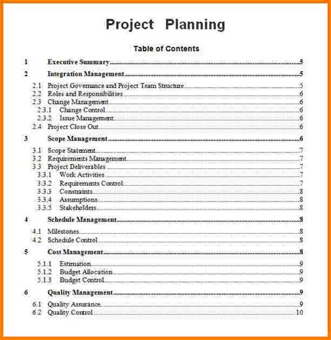 Project Plan Template Word Task List Templates