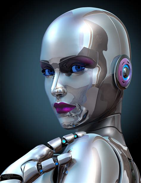 Female Robot By Maromero Sci Fi 3d Cgsociety
