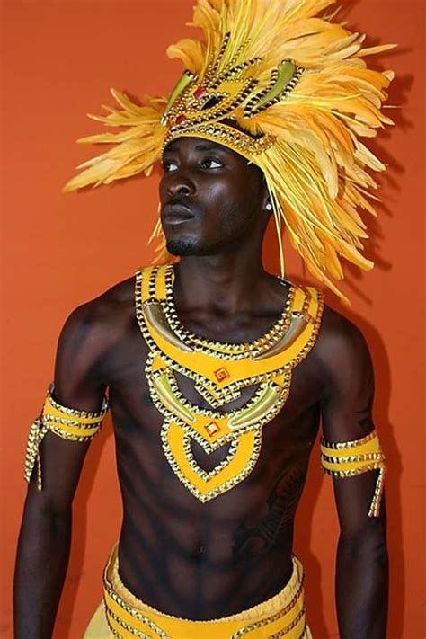 Yellow Male Tribal Costume Trinidad Carnival Costumes Carnival Costumes Caribbean Carnival