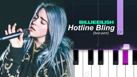 Billie Eilish Hotline Bling Best Part Looped Piano Tutorial