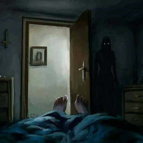Thats Why You Dont Sleep With Your Door Open Scary Art Creepy