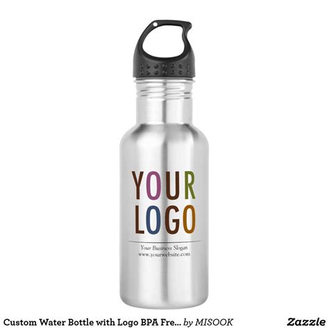 Custom Water Bottle With Logo Bpa Free No Minimum Water Bottle Logo