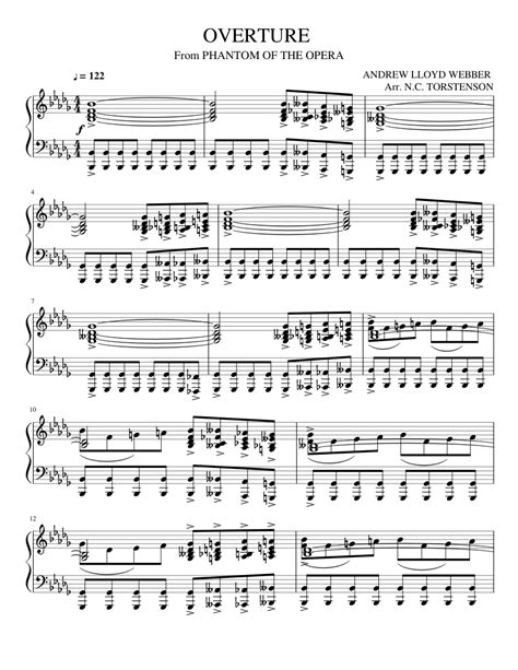 Phantom opera free sheet music. Phantom Of The Opera Full Score Pdf