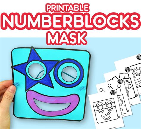Numberblocks Mask 2 To 5 Fun Printables For Kids Block Birthday