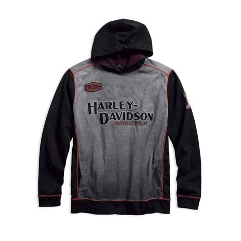 Harley Davidson Official Men S Iron Block Pullover Ho Gem