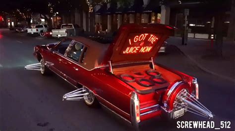 Atx Slab Scene Candy Red 91 Cadillac Brougham Fleetwood I Got The Juice Now Youtube