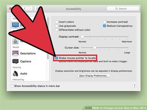 How To Change Cursor Size In Mac Os X 9 Steps With Pictures
