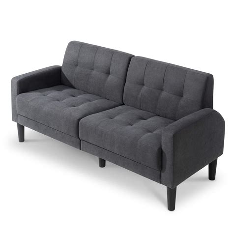 Buy Vongrasig 63 Small Modern Loveseat Couch Mid Century Fabric Low
