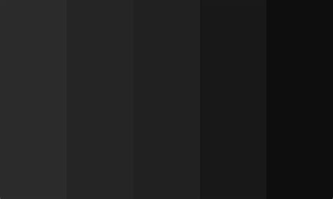 Dark Black Shades Color Palette Html Colors