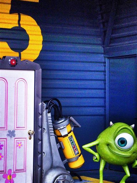 Mike With Boos Door Monsters Inc In Disneyland Paris Poster By