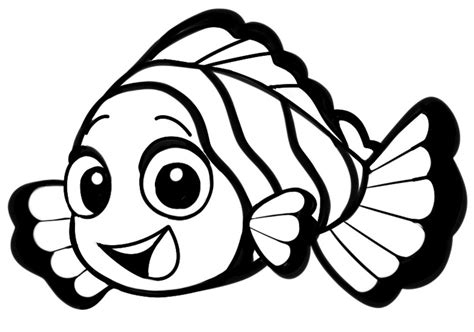 Ikan Gambar Coloring Mewarnai Betta Sketsa Mas Kolase Nemo Sobsketsa
