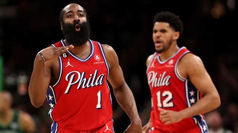 James Harden Scores 45 Points To Lift Joel Embiid Less Philadelphia 76ers Past Boston Celtics In