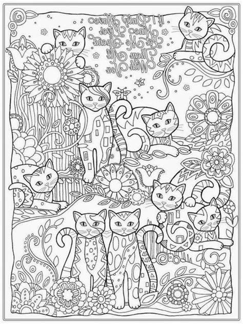 Creative Cat Coloring Page