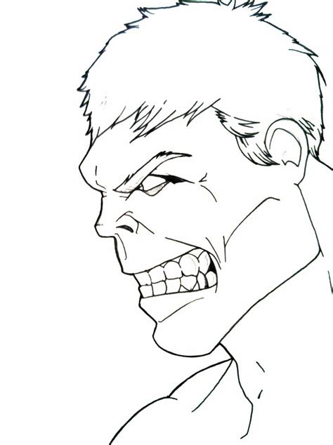 Hulk Sketch By Ablackinkartist On Deviantart