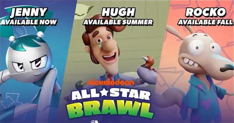 Jenny Hugh Neutron And Rocko Announced For Nickelodeon All Star Brawl