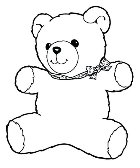 Baby Teddy Bear Coloring Pages At Free Printable