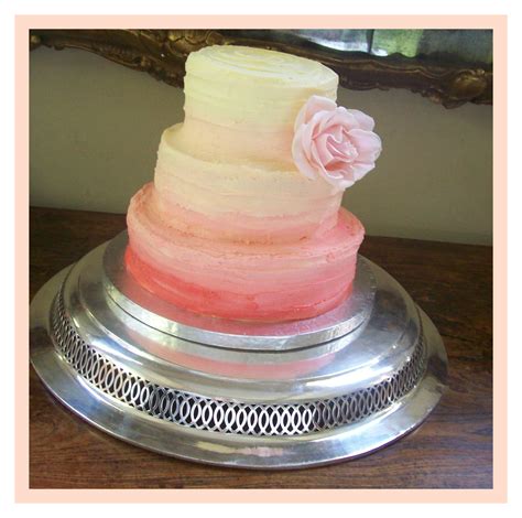 Peaches And Cream Wedding Cake 595 • Temptation Cakes Temptation Cakes