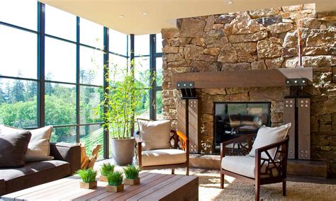 California Modern Mountain House Living Room By Bjella Architects