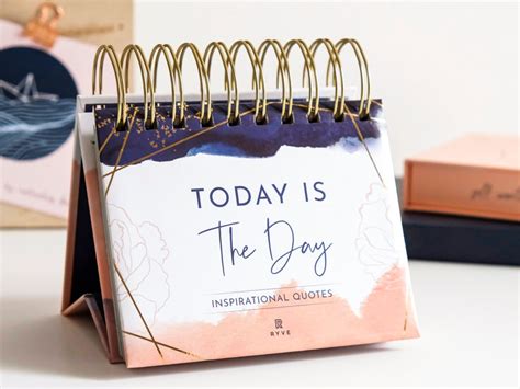 Motivational Calendar Daily Flip Calendar With Inspirational Etsy