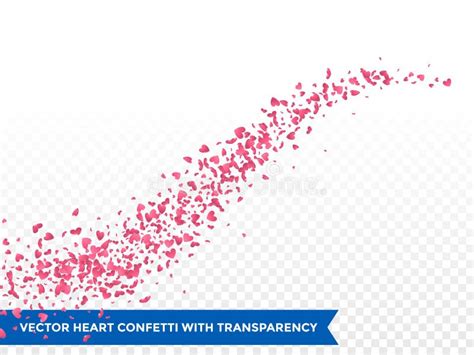 Pink Hearts Trace Trail Vector Background Stock Vector Illustration