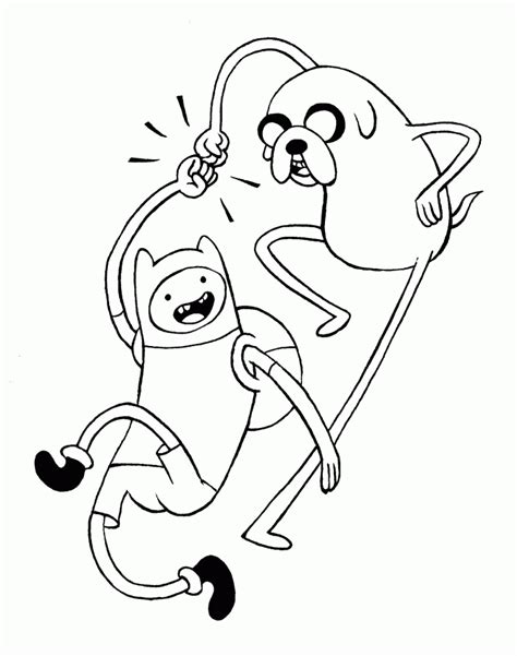 Download Adventure Time With Finn And Jake Coloring Pages Funjooke