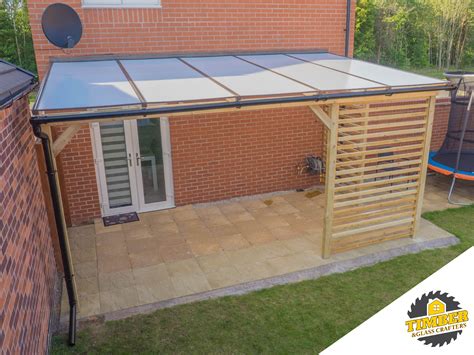 Timber Supported Lean To Roof Pergola Free Fitting And Delivery 6m X