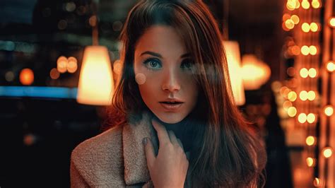 sexy slim blue eyed long haired brunette teen girl wallpaper 5260 1920x1080 1080p wallpaper