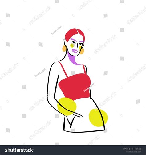 Cute Sexy Hot Model Girl Posing Stock Illustration 2044737038 Shutterstock