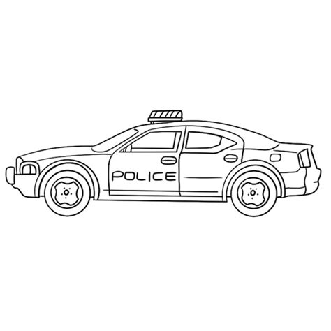 Eurol biedt verschillende kleurplaten van auto's. Police Car Coloring Page - Coloring Books
