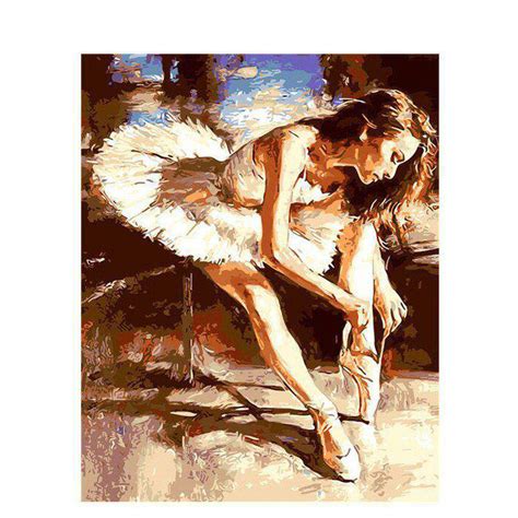 Frameless 40x50cm Landscape Ballet Style Diy Painting By Modern Wall