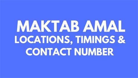 Maktab Amal Locations Timings And Contact Number Saudi Buzz