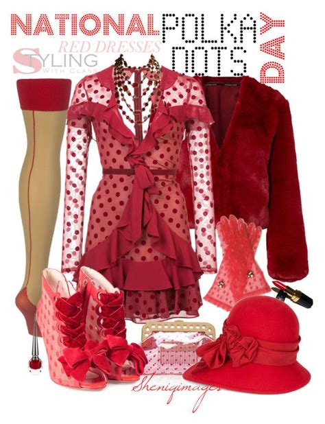 National Polka Dot Day By Sheniq Dot Day Polka Dots Red Dress