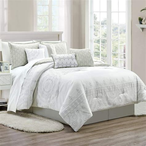 Sapphire Home Luxury 8 Piece California King Comforter Set With Shams