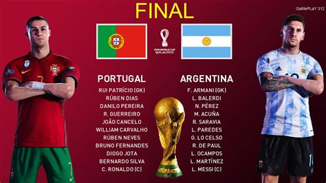 Pes 2021 Portugal Vs Argentina Final Fifa World Cup 2022 C Gambaran