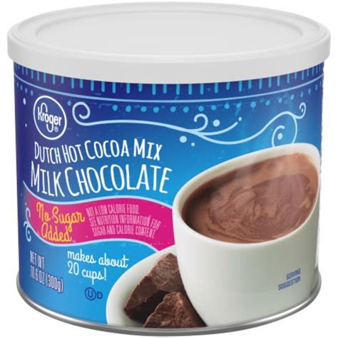 Kroger No Sugar Added Milk Chocolate Dutch Hot Cocoa Mix 106 Oz