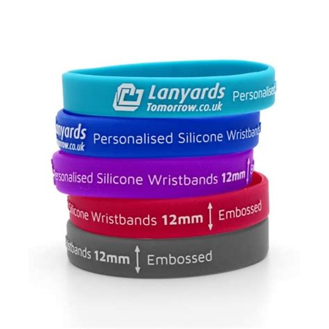 Personalised Silicone Wristbands Printed And Embossed