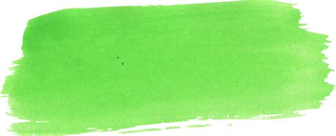 37 Green Watercolor Brush Stroke Png Transparent Vol 3