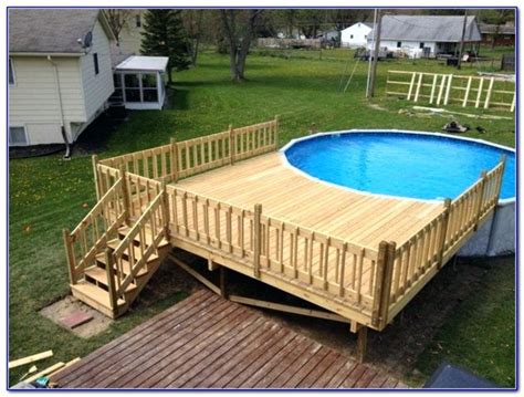 12x24 Above Ground Pool With Deck Apartments And Houses For Rent
