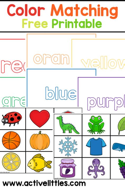 Free Printable Color Sorting Mats Learning Colors Pre