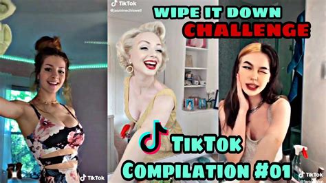 Tiktok Compilation Wipe It Down Challenge Pretty Girls Youtube